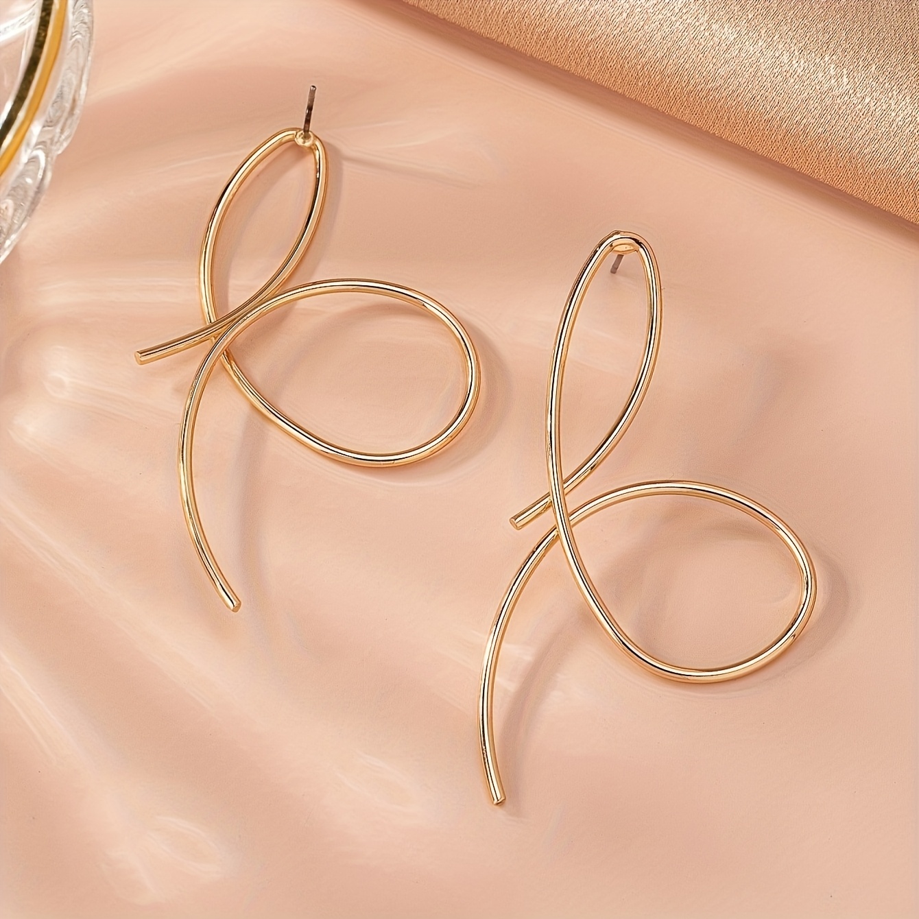 Minimalist Abstract Geometric Dangle Earrings for Women
